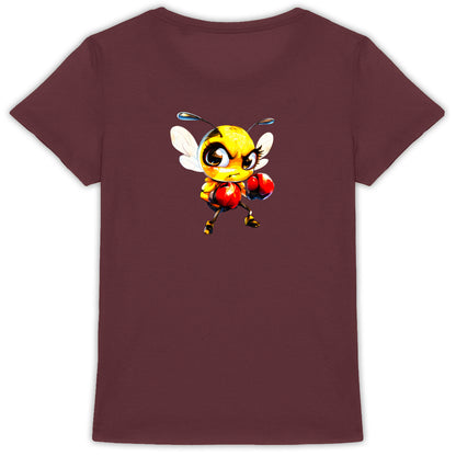 Boxing Bee 2 Back T-shirt Femme à Col Rond