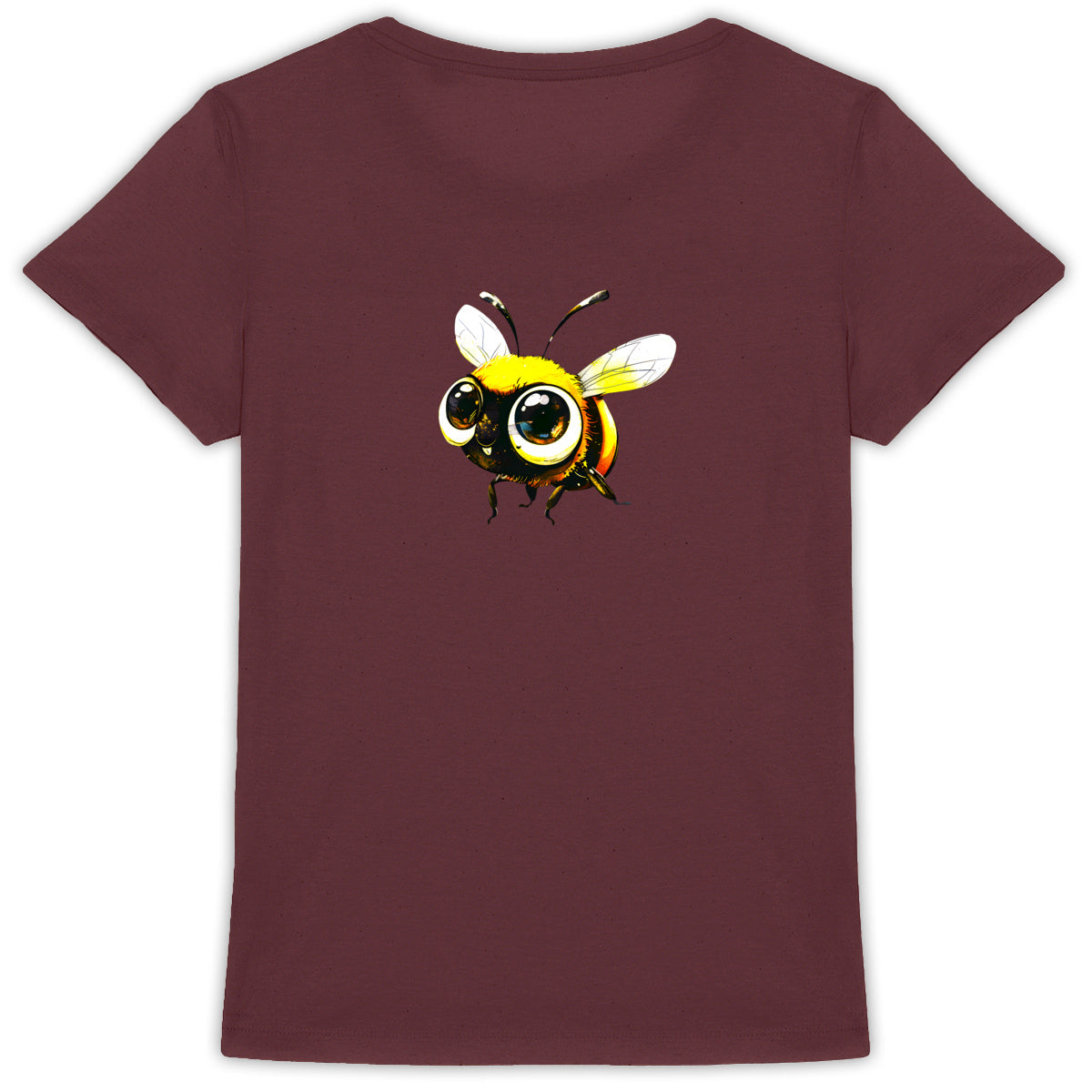 Cute Bee 2 Back T-shirt Femme à Col Rond