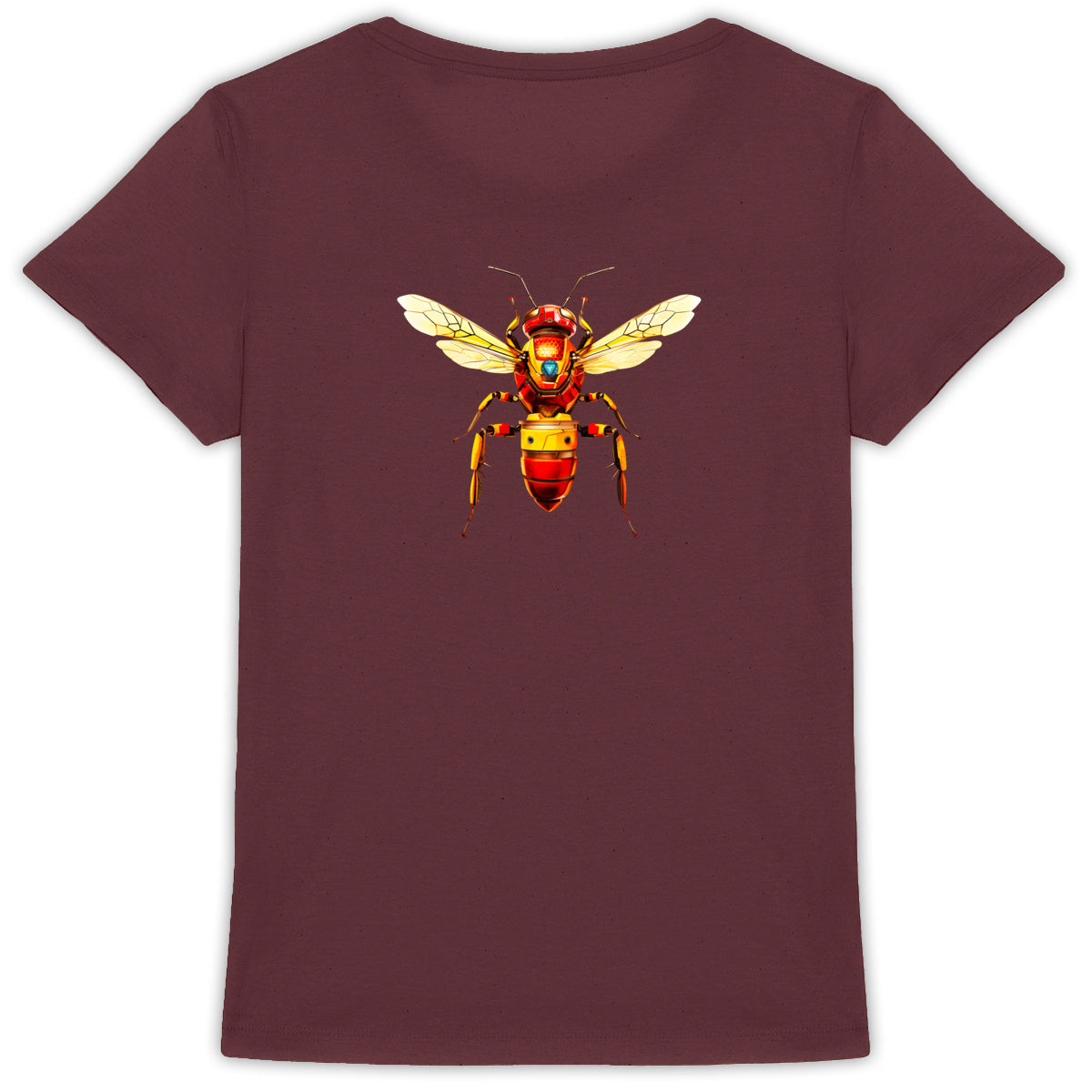 Iron Man Bee Back T-shirt Femme à Col Rond