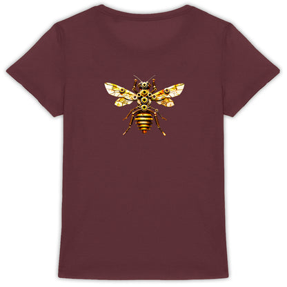 Bee Bolted 2 Back T-shirt Femme à Col Rond