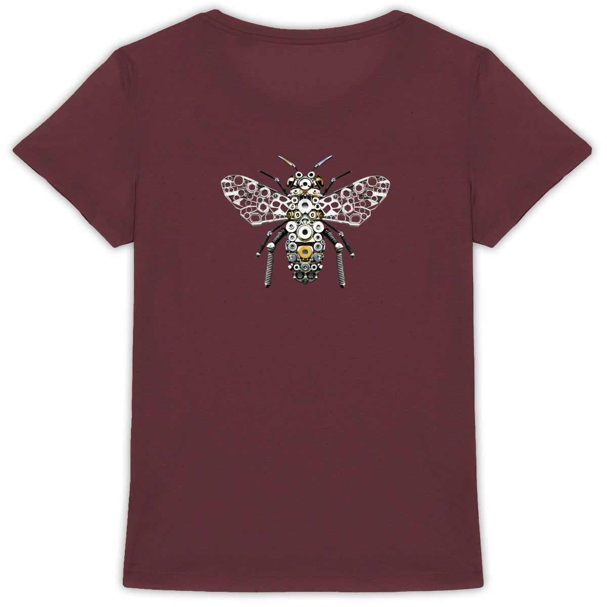 Bee Bolted 5 Back T-shirt Femme à Col Rond 