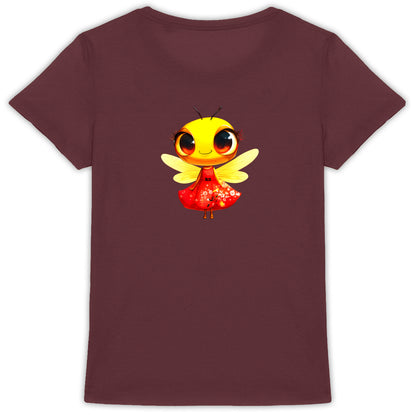 Dressed Up Bee 3 Back T-shirt Femme à Col Rond