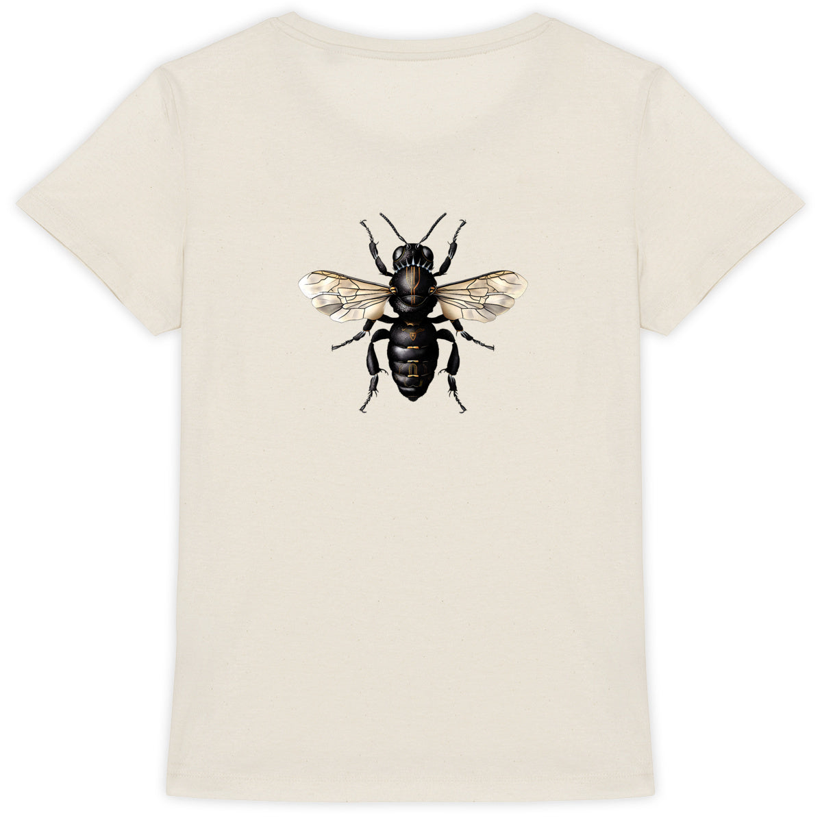 Black Panther Bee Back T-shirt Femme à Col Rond