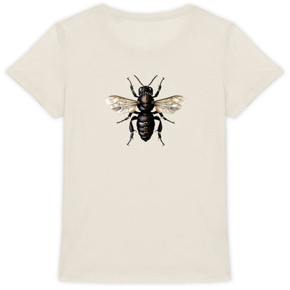 Black Panther Bee Back T-shirt Femme à Col Rond