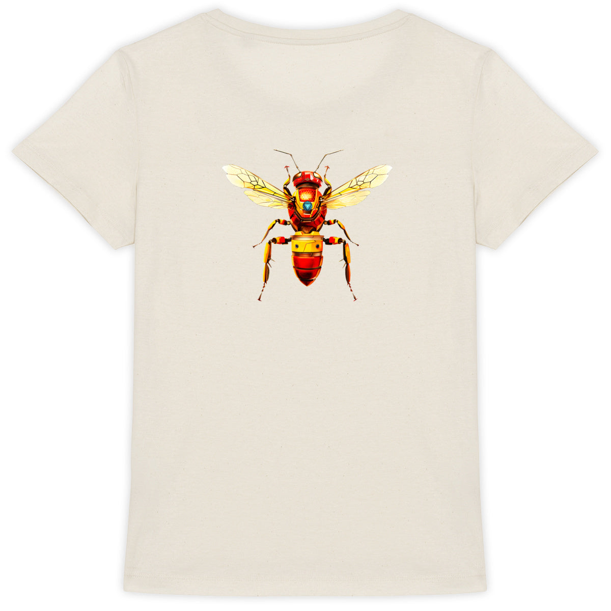 Iron Man Bee Back T-shirt Femme à Col Rond