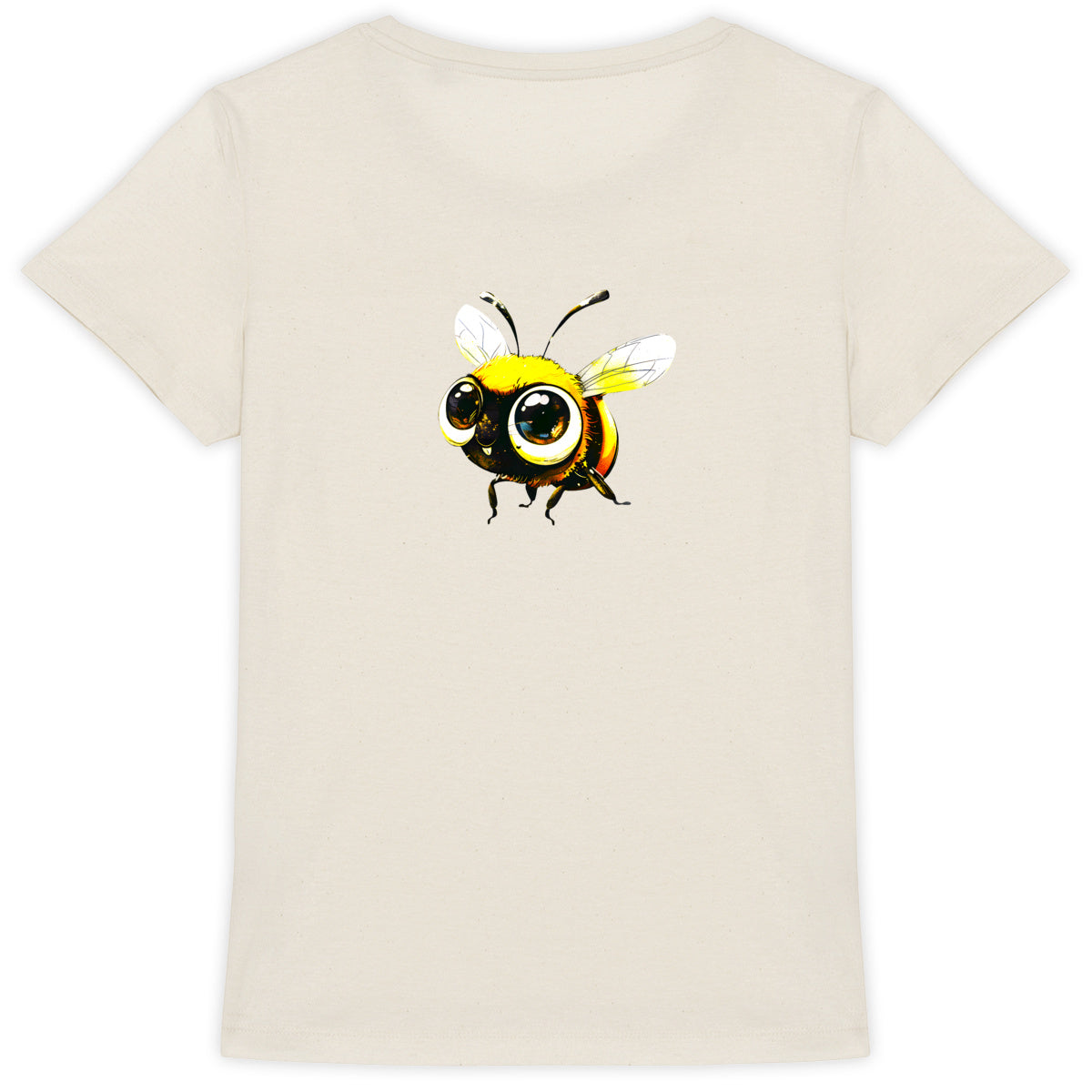 Cute Bee 2 Back T-shirt Femme à Col Rond