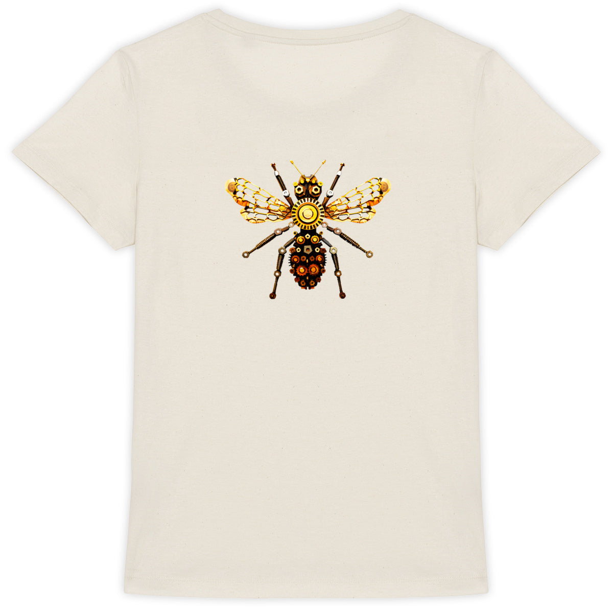 Bee Bolted 1 Back T-shirt Femme à Col Rond