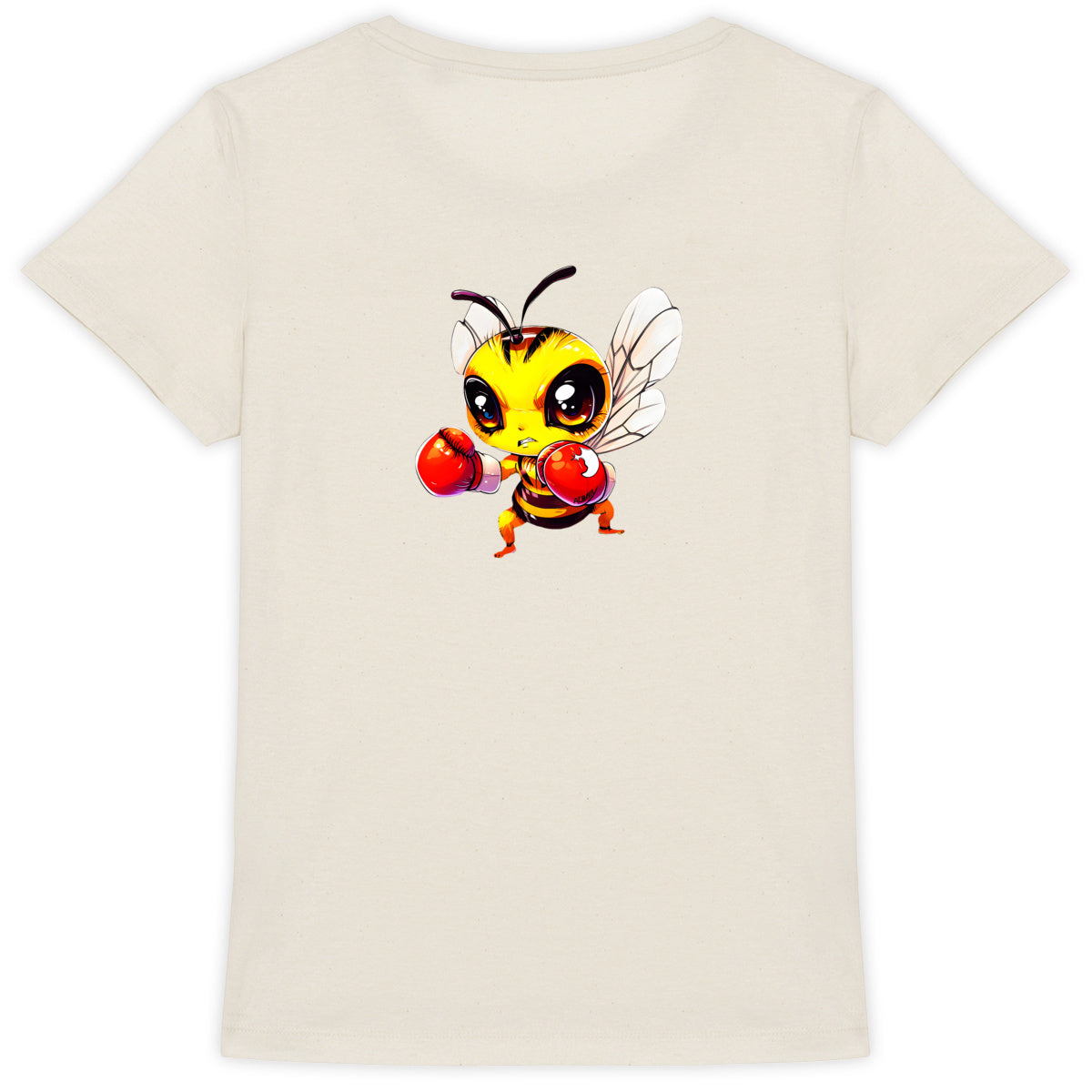 Boxing Bee 4 Back T-shirt Femme à Col Rond