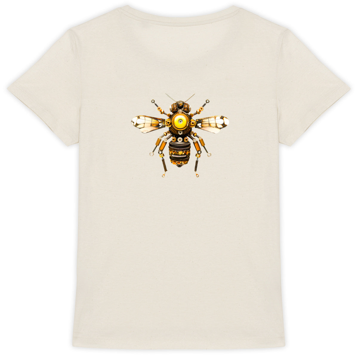 Bee Bolted 3 Back T-shirt Femme à Col Rond 