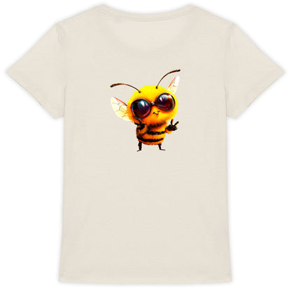 Cool Bee 1 Back T-shirt Femme à Col Rond