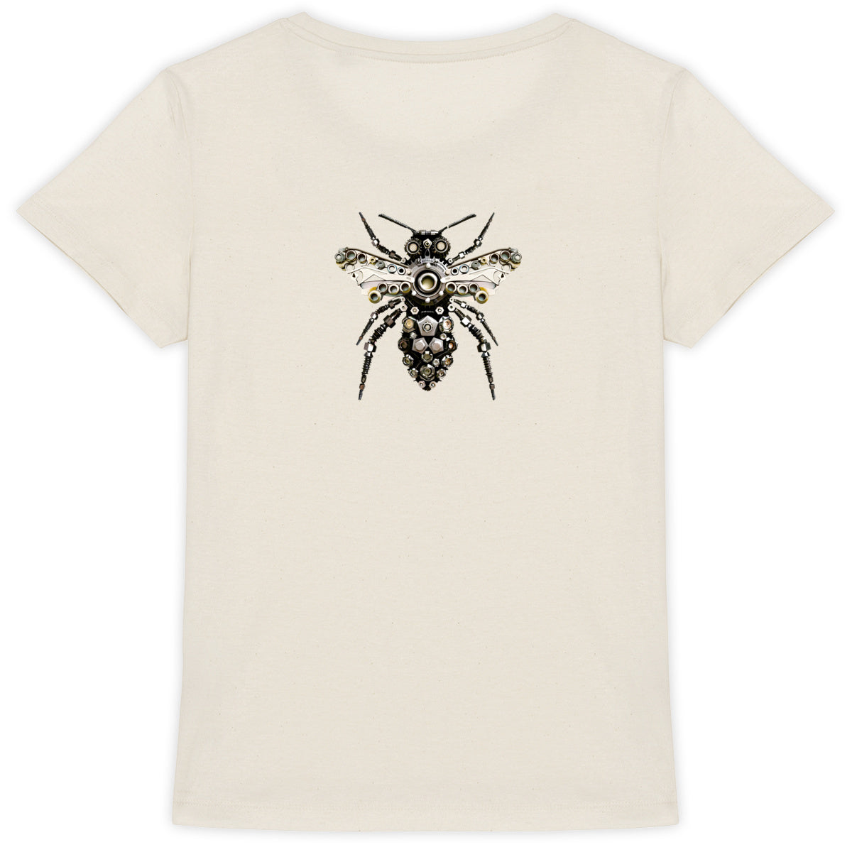 Bee Bolted 6 Back T-shirt Femme à Col Rond 