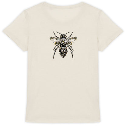 Bee Bolted 6 Back T-shirt Femme à Col Rond 