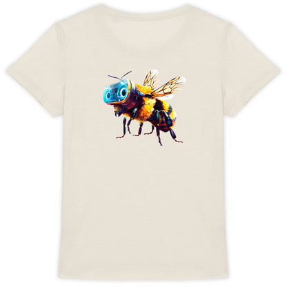 Virtual Reality Bee 1 Back T-shirt Femme à Col Rond