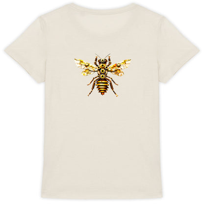 Bee Bolted 2 Back T-shirt Femme à Col Rond