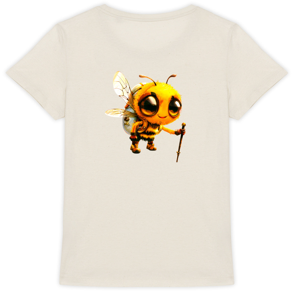 Hiking Bee 1 Back T-shirt Femme à Col Rond