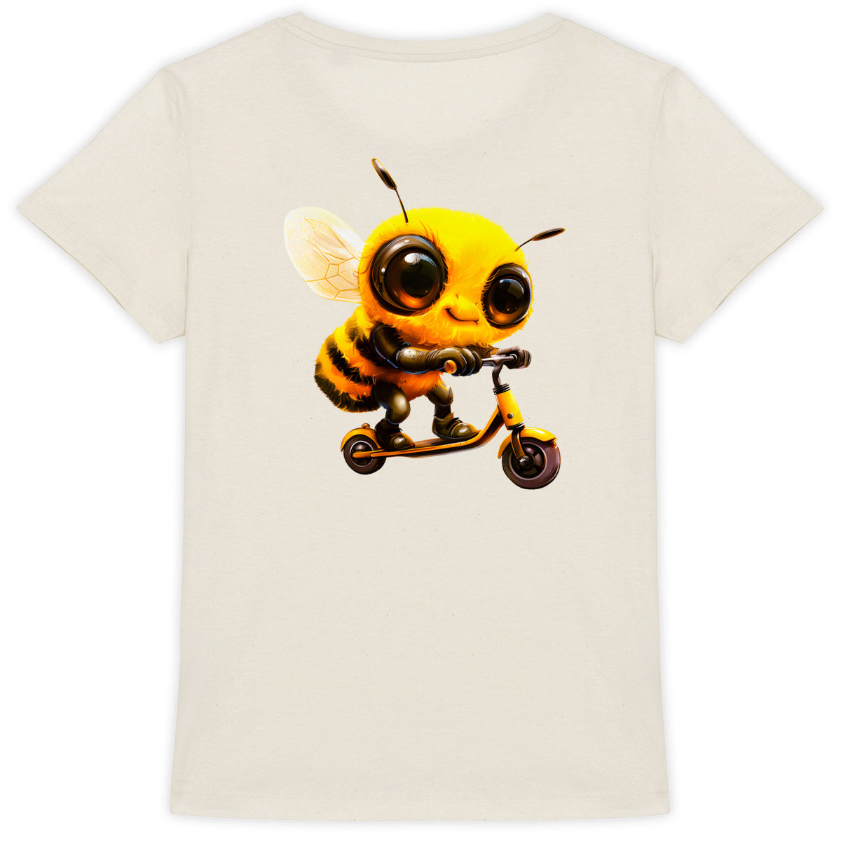 Scootering Bee Back T-shirt Femme à Col Rond