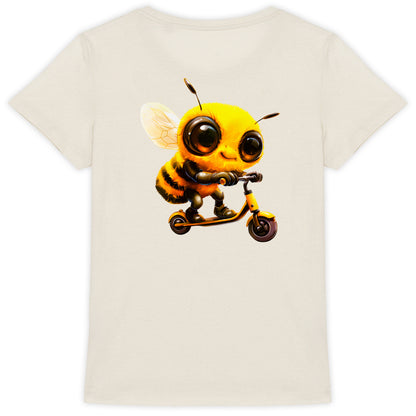 Scootering Bee Back T-shirt Femme à Col Rond