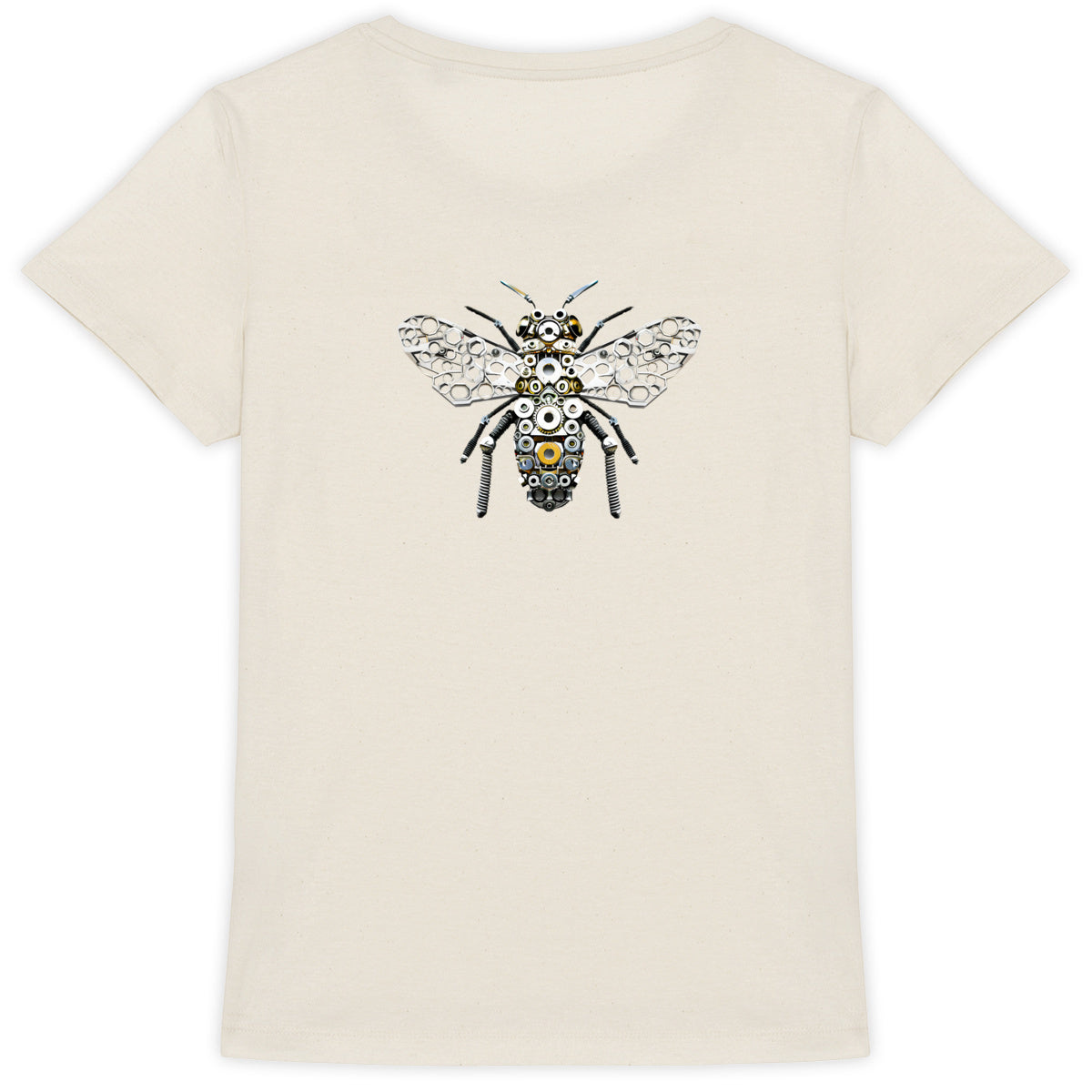 Bee Bolted 5 Back T-shirt Femme à Col Rond 