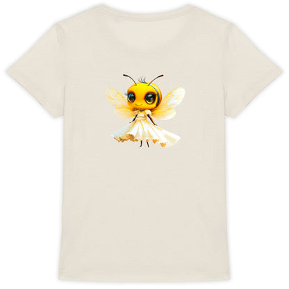 Dressed Up Bee 1 Back T-shirt Femme à Col Rond