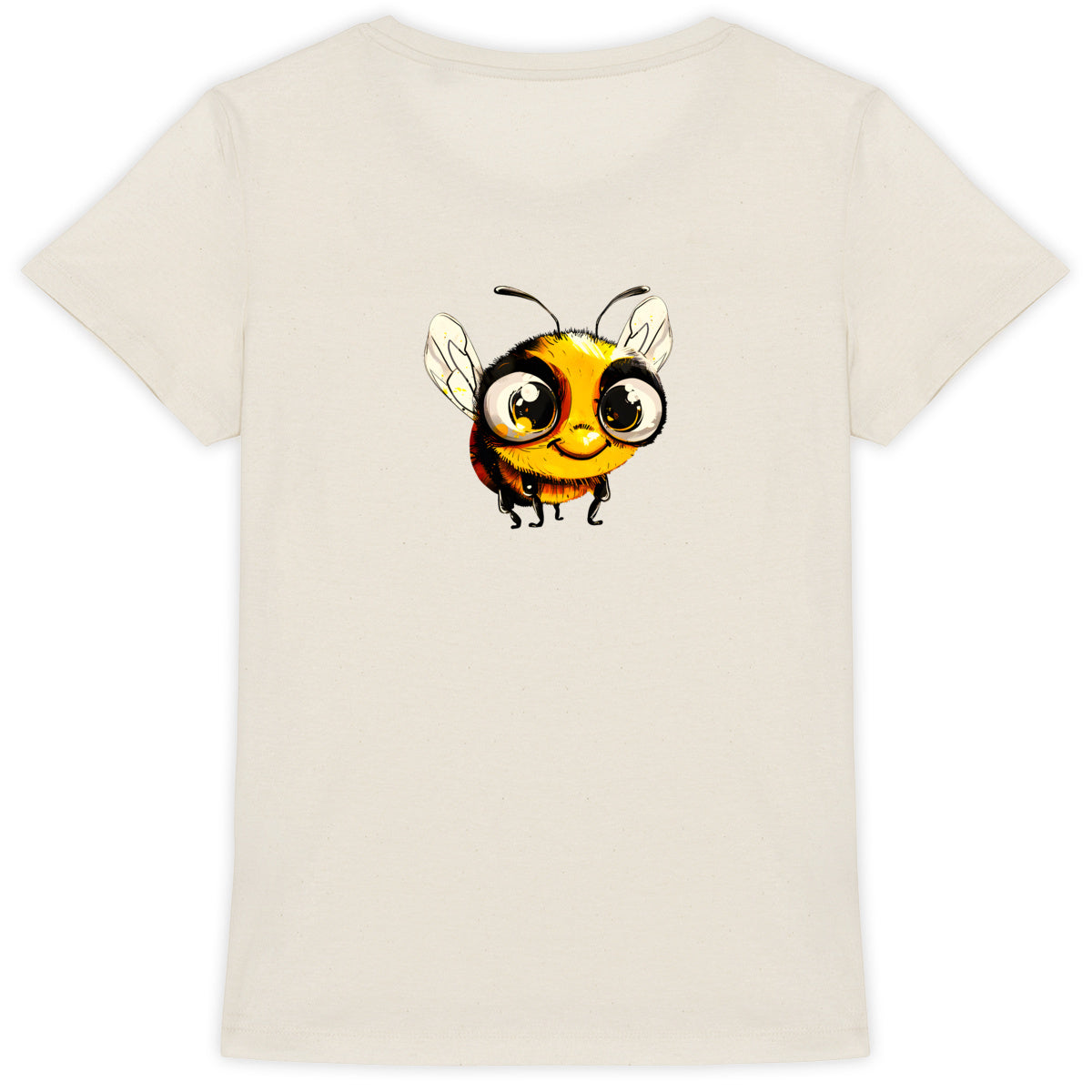 Cute Bee 2 Back T-shirt Femme à Col Rond