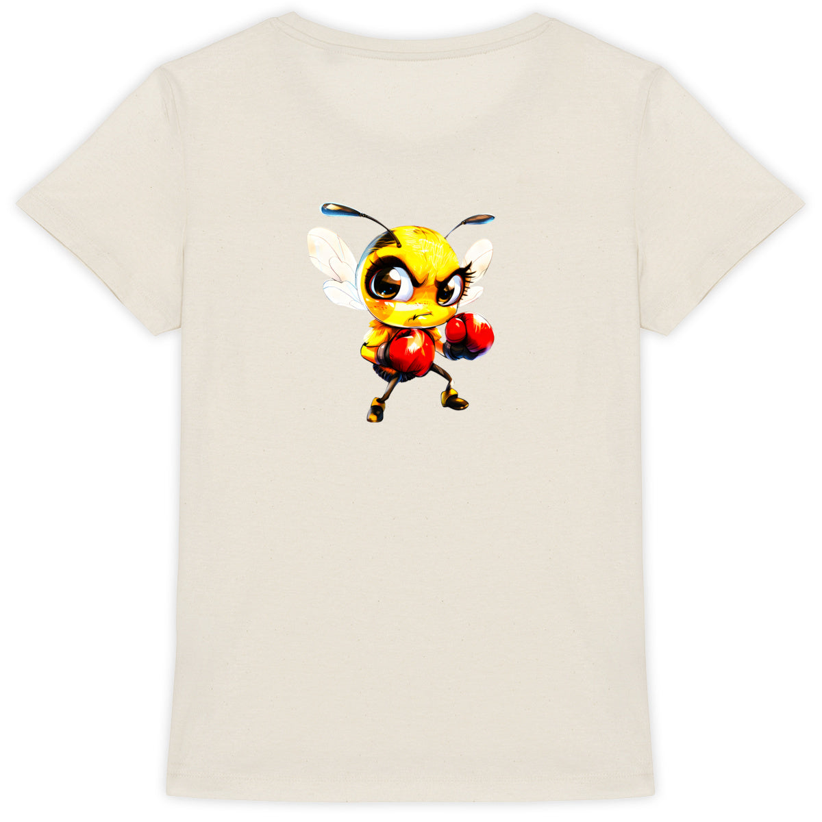 Boxing Bee 2 Back T-shirt Femme à Col Rond