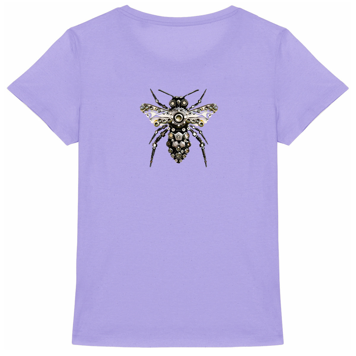 Bee Bolted 6 Back T-shirt Femme à Col Rond 