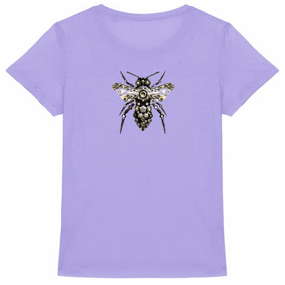 Bee Bolted 6 Back T-shirt Femme à Col Rond 