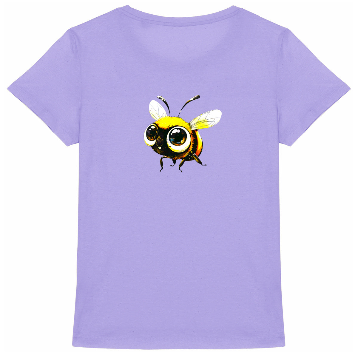 Cute Bee 2 Back T-shirt Femme à Col Rond