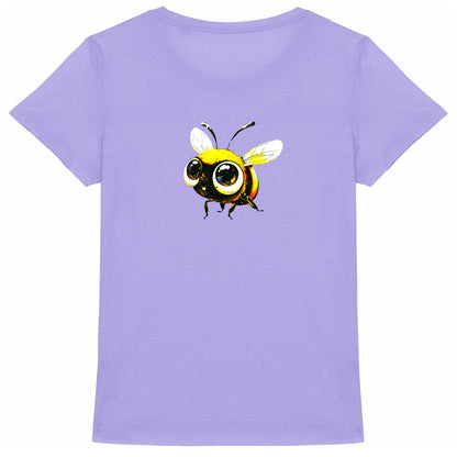 Cute Bee 2 Back T-shirt Femme à Col Rond