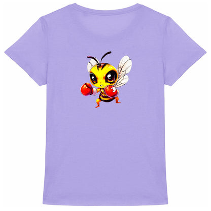 Boxing Bee 4 Back T-shirt Femme à Col Rond