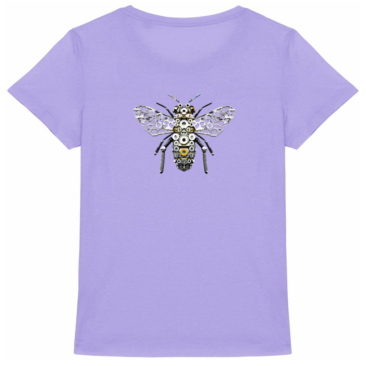 Bee Bolted 5 Back T-shirt Femme à Col Rond 