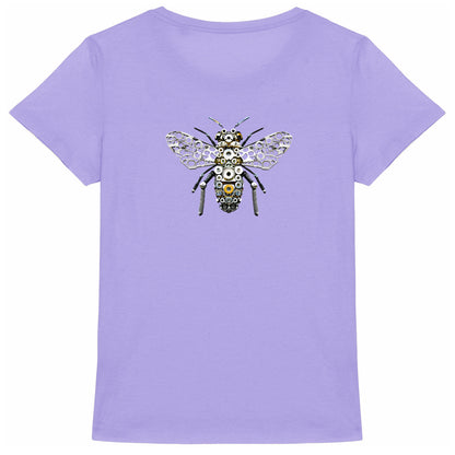 Bee Bolted 5 Back T-shirt Femme à Col Rond 