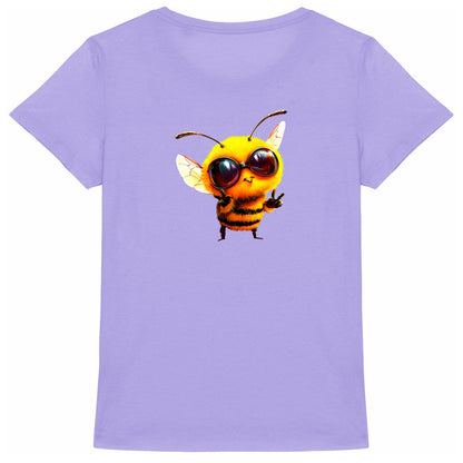 Cool Bee 1 Back T-shirt Femme à Col Rond