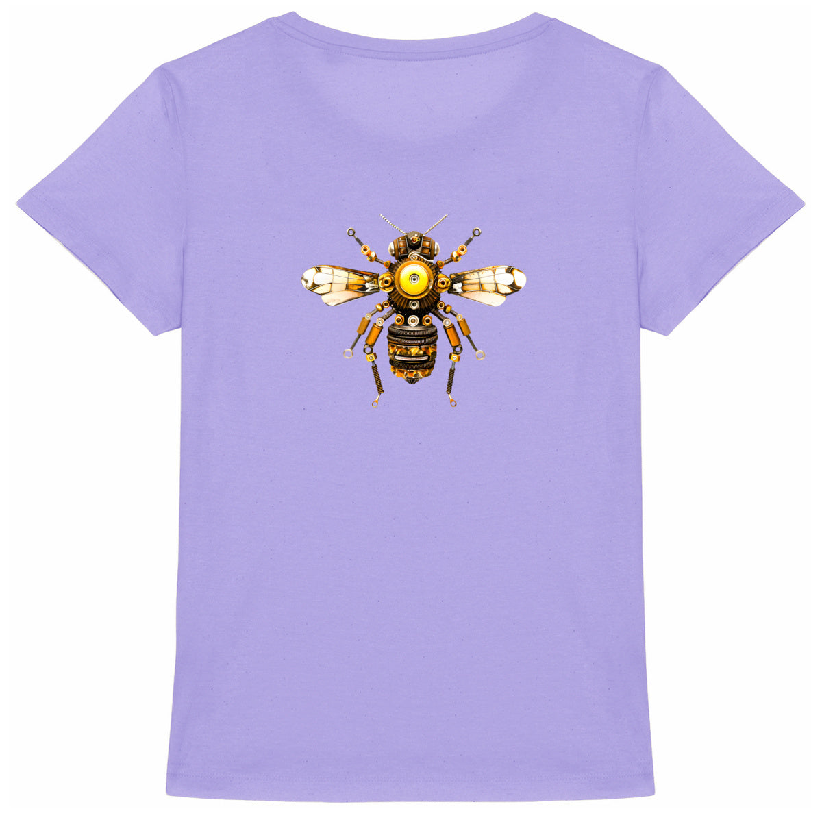 Bee Bolted 3 Back T-shirt Femme à Col Rond 