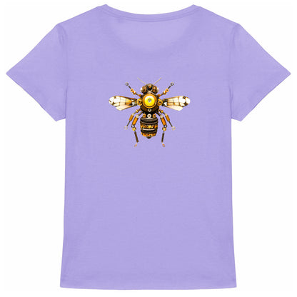 Bee Bolted 3 Back T-shirt Femme à Col Rond 