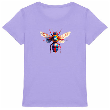 Captain America Bee Back T-shirt Femme à Col Rond