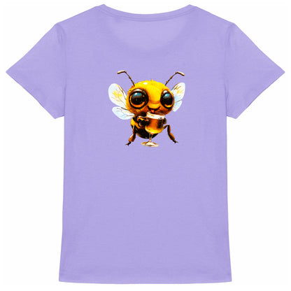 Bee Drinking Beer 1 Back T-shirt Femme à Col Rond