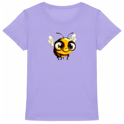 Cute Bee 2 Back T-shirt Femme à Col Rond