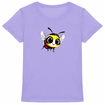 Cute Bee 1 Back T-shirt Femme à Col Rond