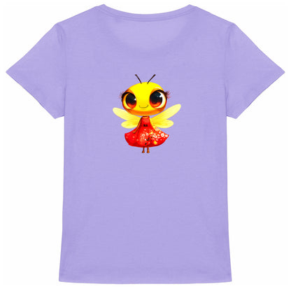 Dressed Up Bee 3 Back T-shirt Femme à Col Rond