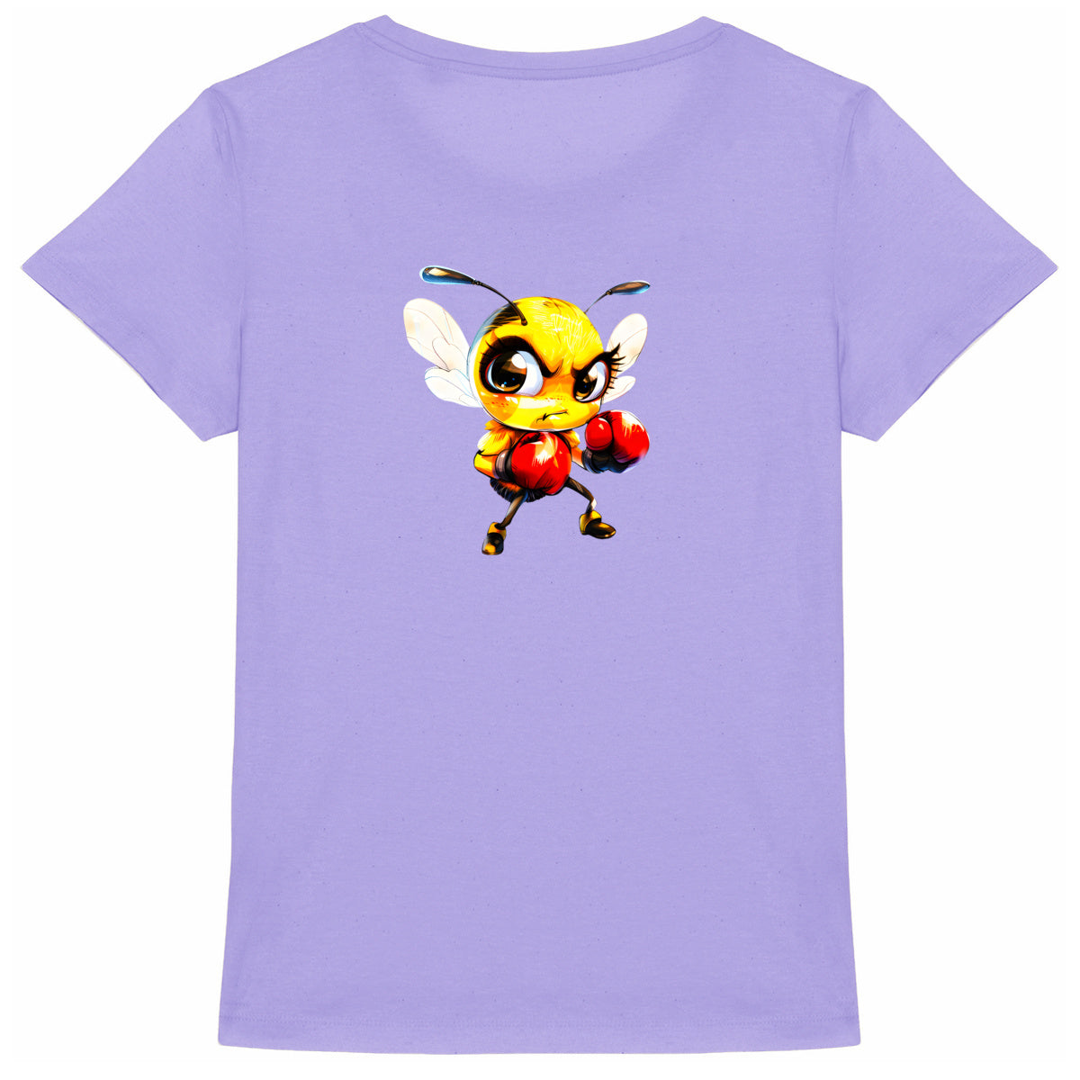 Boxing Bee 2 Back T-shirt Femme à Col Rond