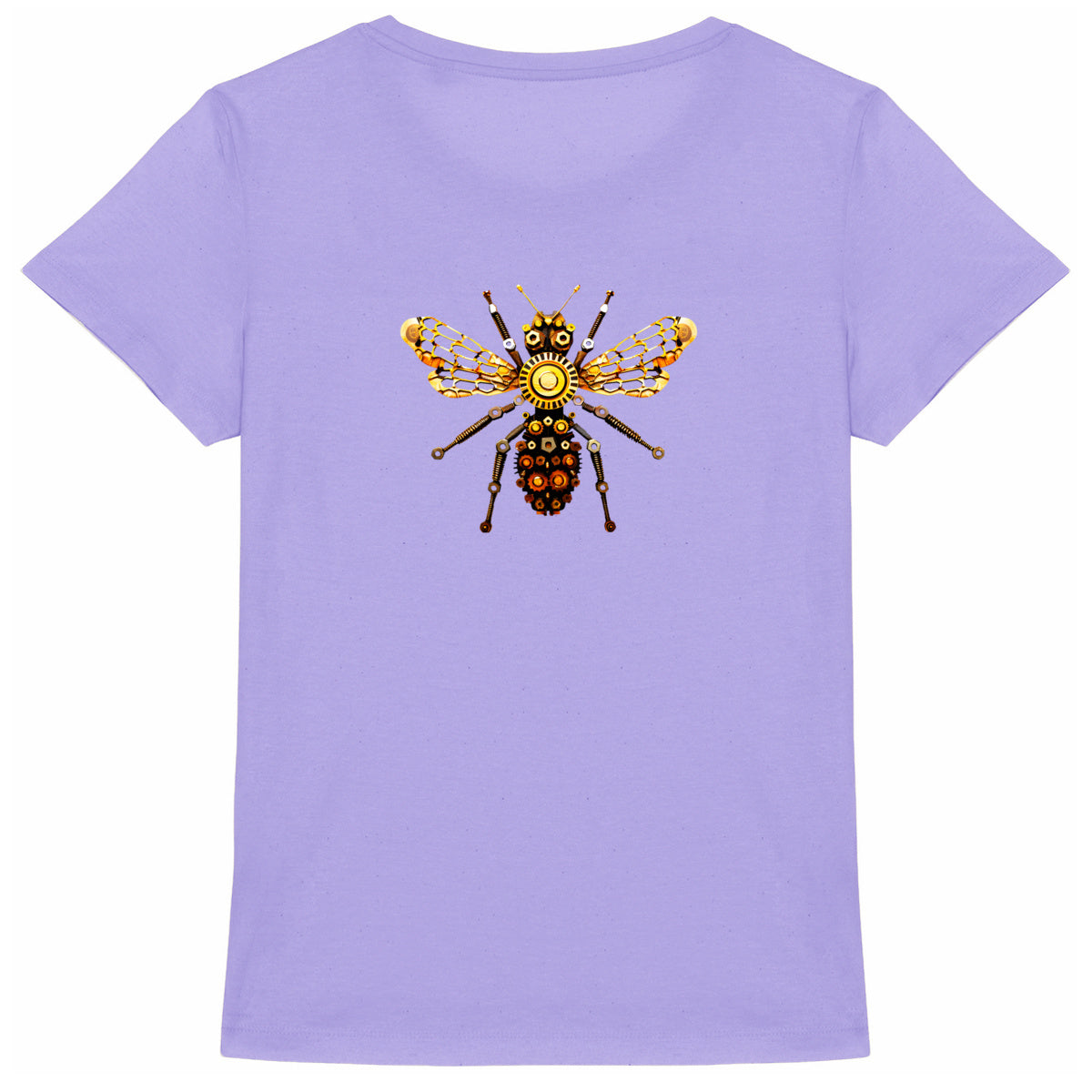 Bee Bolted 1 Back T-shirt Femme à Col Rond