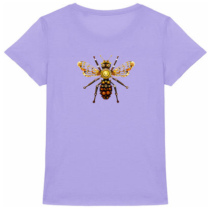 Bee Bolted 1 Back T-shirt Femme à Col Rond