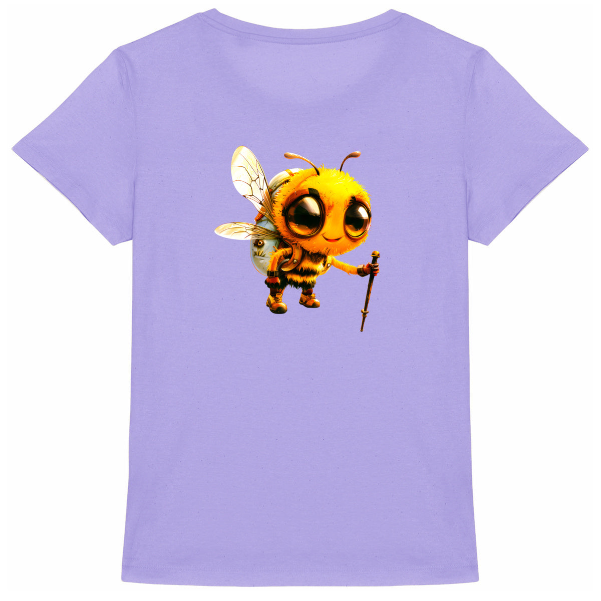 Hiking Bee 1 Back T-shirt Femme à Col Rond