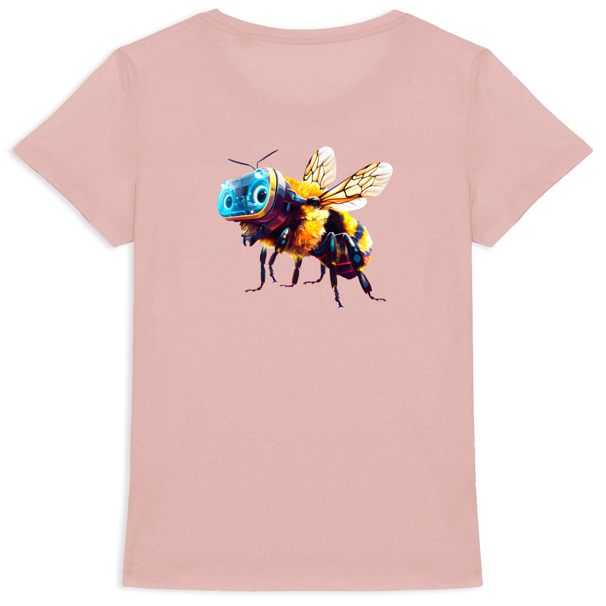 Virtual Reality Bee 1 Back T-shirt Femme à Col Rond