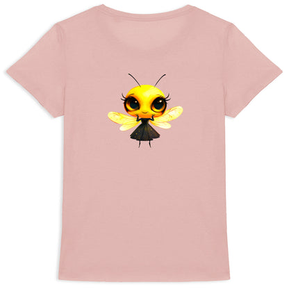 Dressed Up Bee 2 Back T-shirt Femme à Col Rond