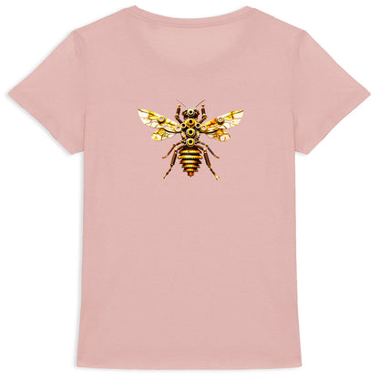 Bee Bolted 2 Back T-shirt Femme à Col Rond