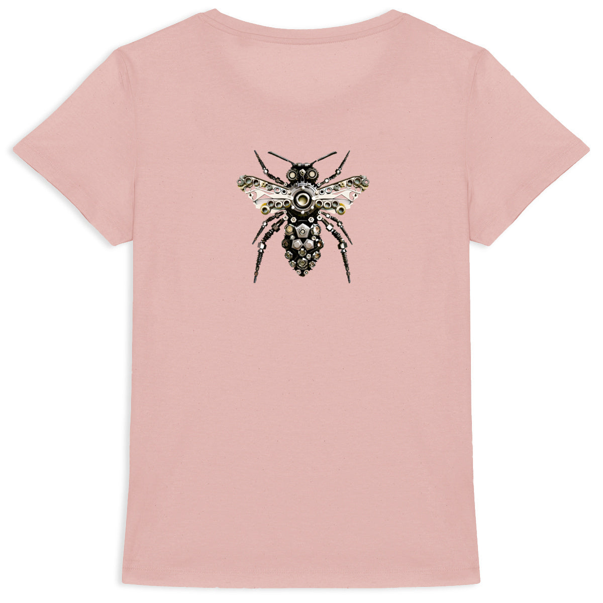 Bee Bolted 6 Back T-shirt Femme à Col Rond 