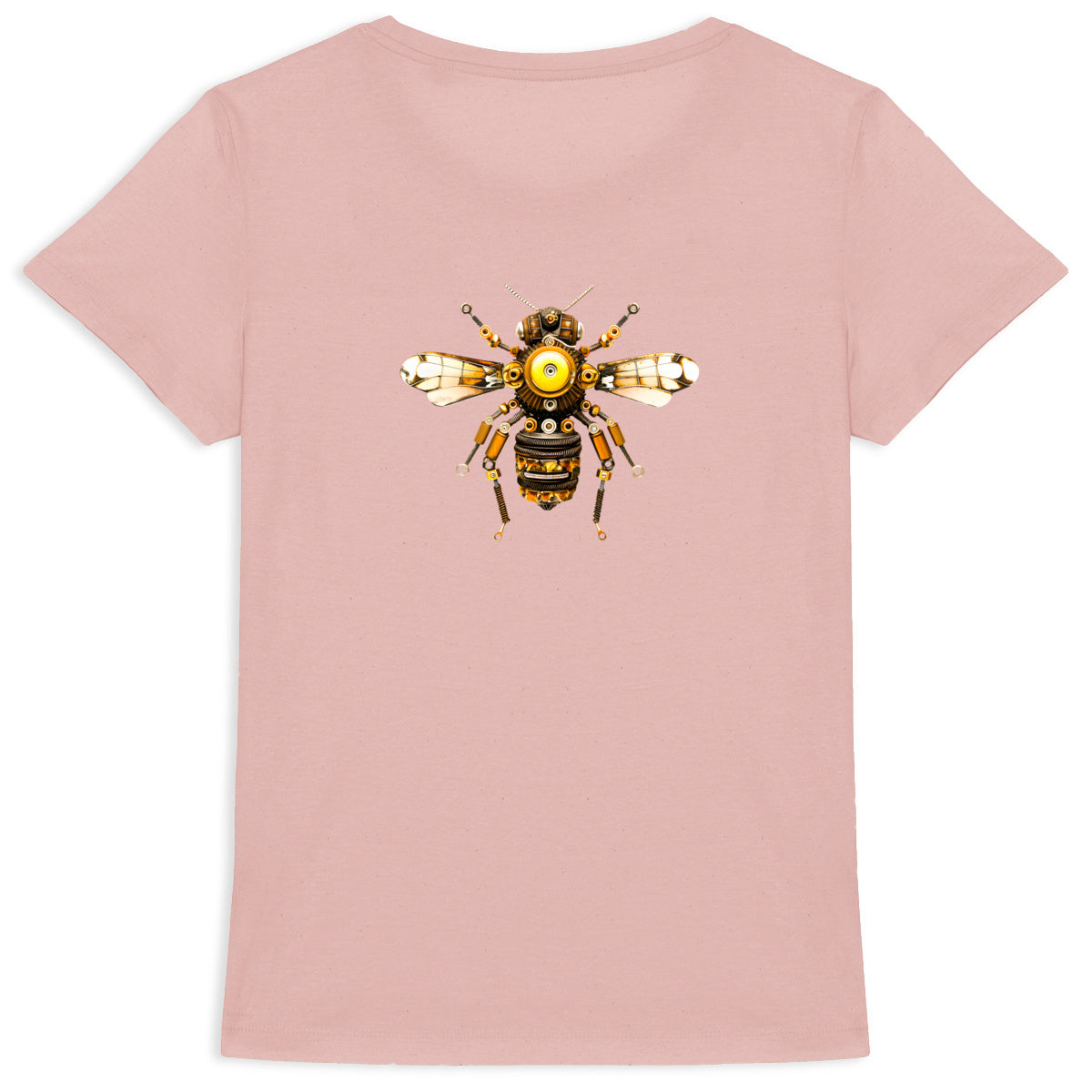 Bee Bolted 3 Back T-shirt Femme à Col Rond 