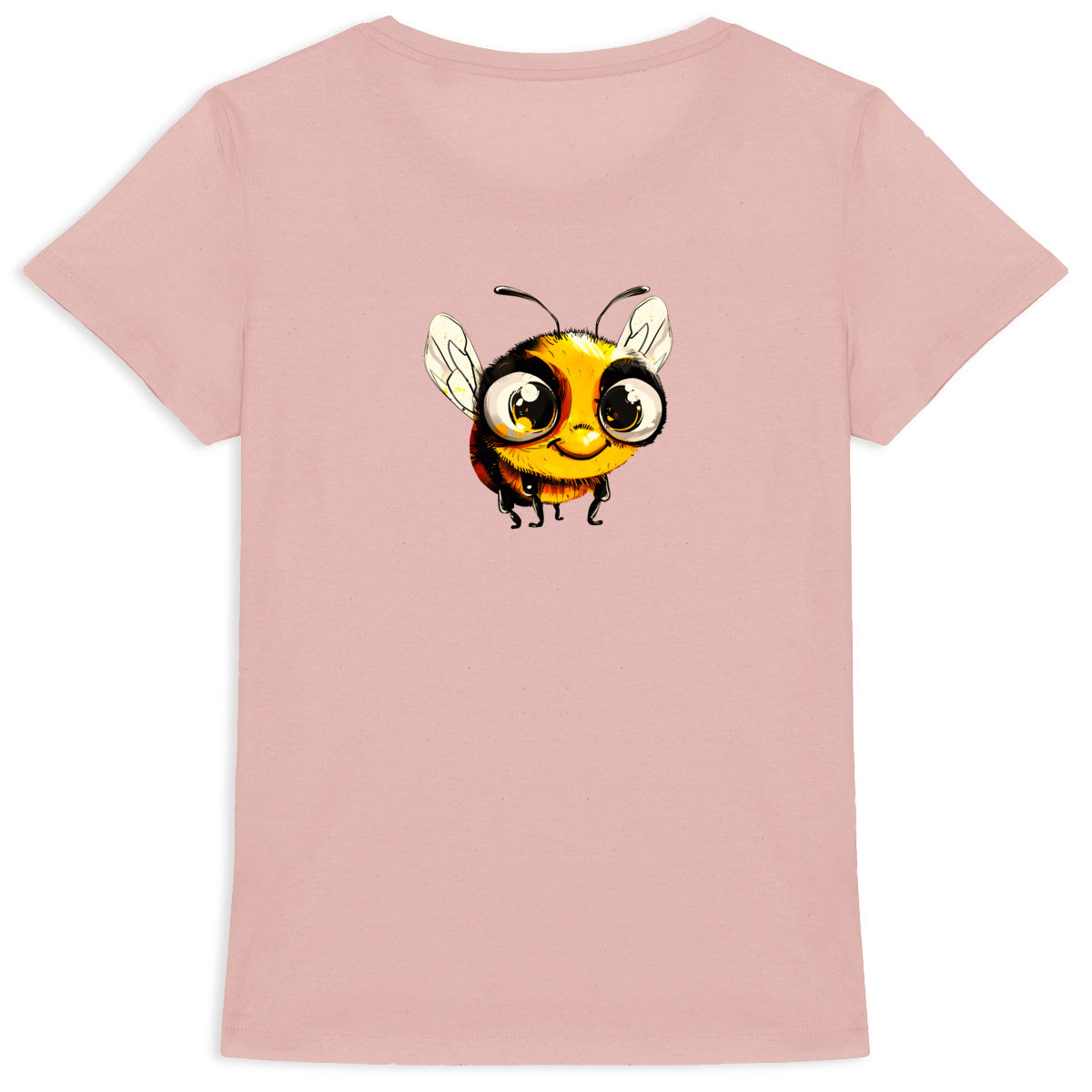 Cute Bee 2 Back T-shirt Femme à Col Rond